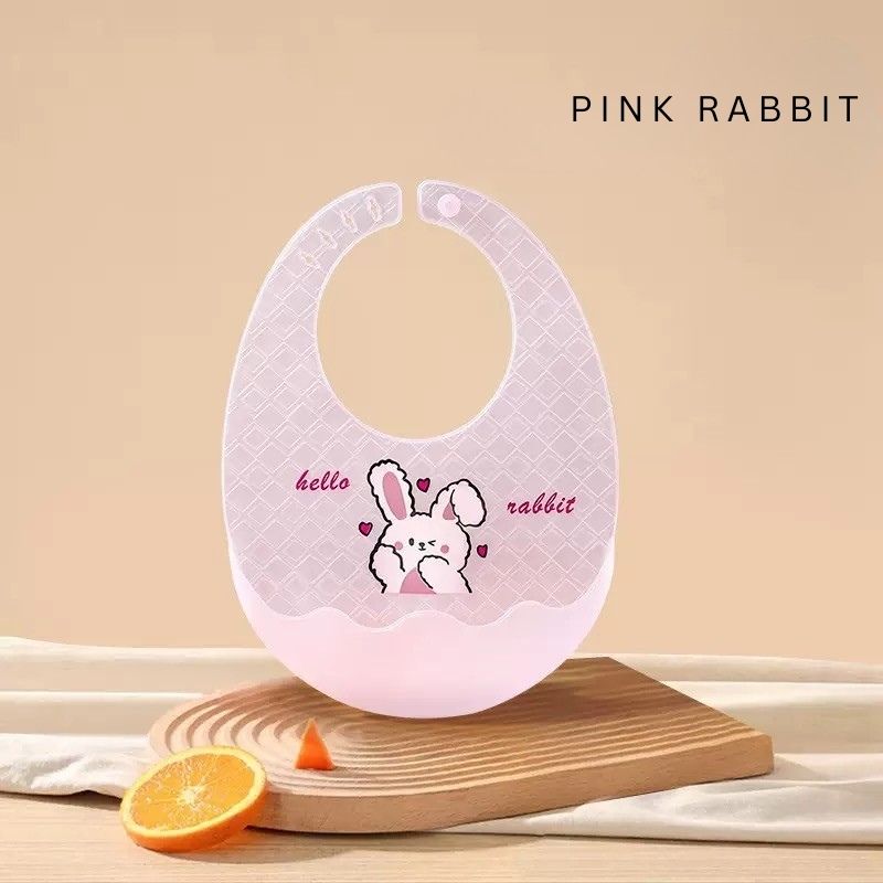 Baby Silicone Bib | Food-Grade | Heat Resistant 200°C | Adjustable Neck | Anti-Spill 3D Pocket | BPA-Free & Odourless