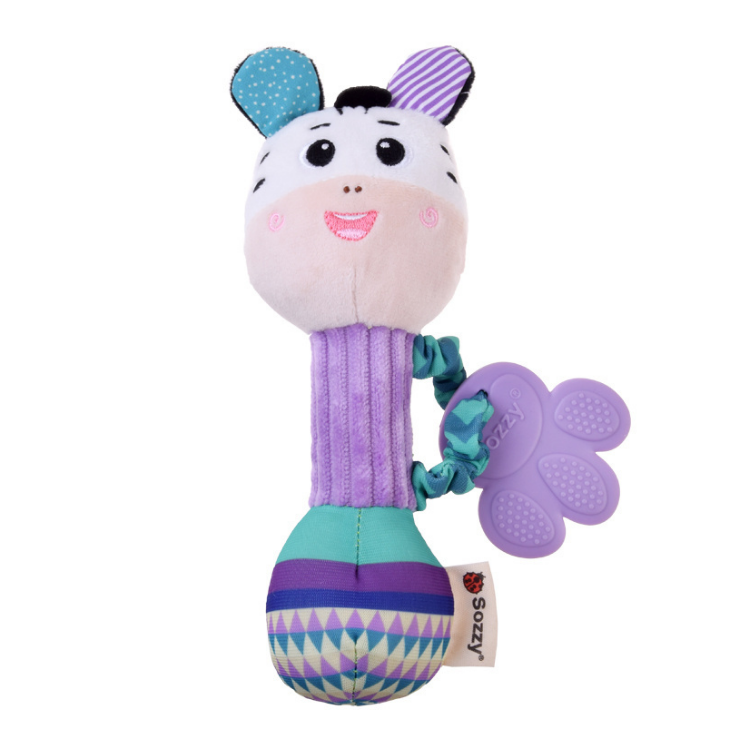 Baby Rattle Toy Set for 0–6 Months | Soft Plush Animal Hand Grip Rattles | Crinkle & Squeaky Sensory Toys for Newborn Infants thumbnail