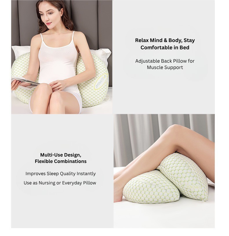 Pregnancy U-Shaped Maternity Pillow with Adjustable Filling | 360° Full Body Support Pillow for Pregnant Women | Back, Waist & Belly Support Nursing Pillow thumbnail