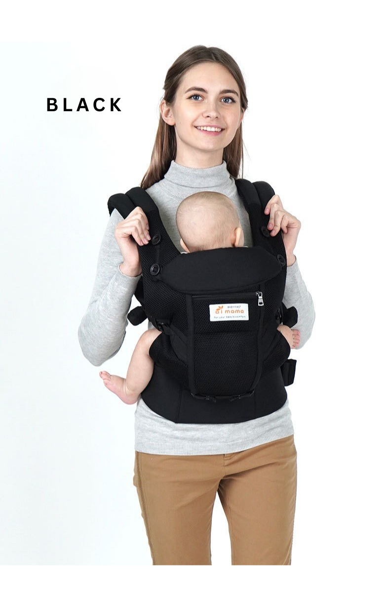 Baby Carrier ergonomic design | Breathable Cotton Mesh Infant Carrier | Adjustable Waist Support | Newborn to Toddler (0-48 Months) thumbnail