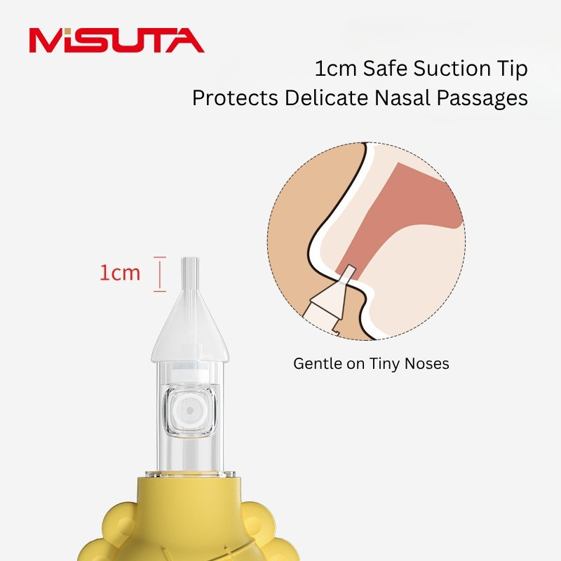 Baby Nasal Aspirator Nose Cleaner | Soft Silicone Nasal Mucus Suction Bulb for Newborns & Infants | Safe Nose Cleaning Tool thumbnail