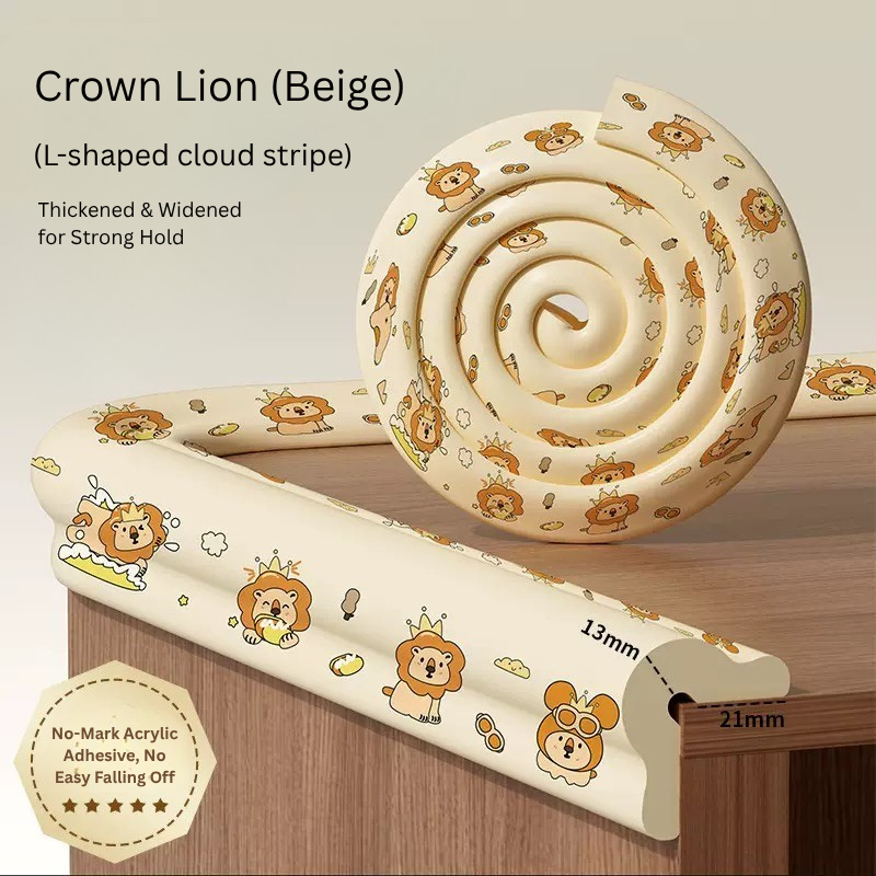 Baby Corner Protector Anti-Collision Safety Strip | Thickened L-Shaped Edge Guard with Strong Adhesive | Soft Shockproof Table Corner Protection for Kids thumbnail