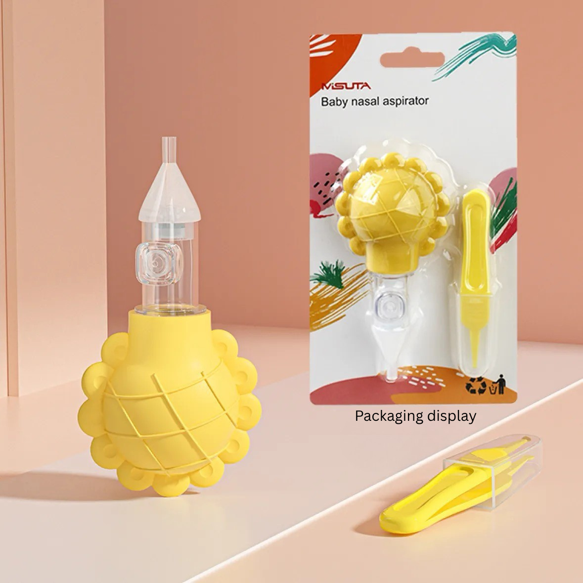 Baby Nasal Aspirator Nose Cleaner | Soft Silicone Nasal Mucus Suction Bulb for Newborns & Infants | Safe Nose Cleaning Tool