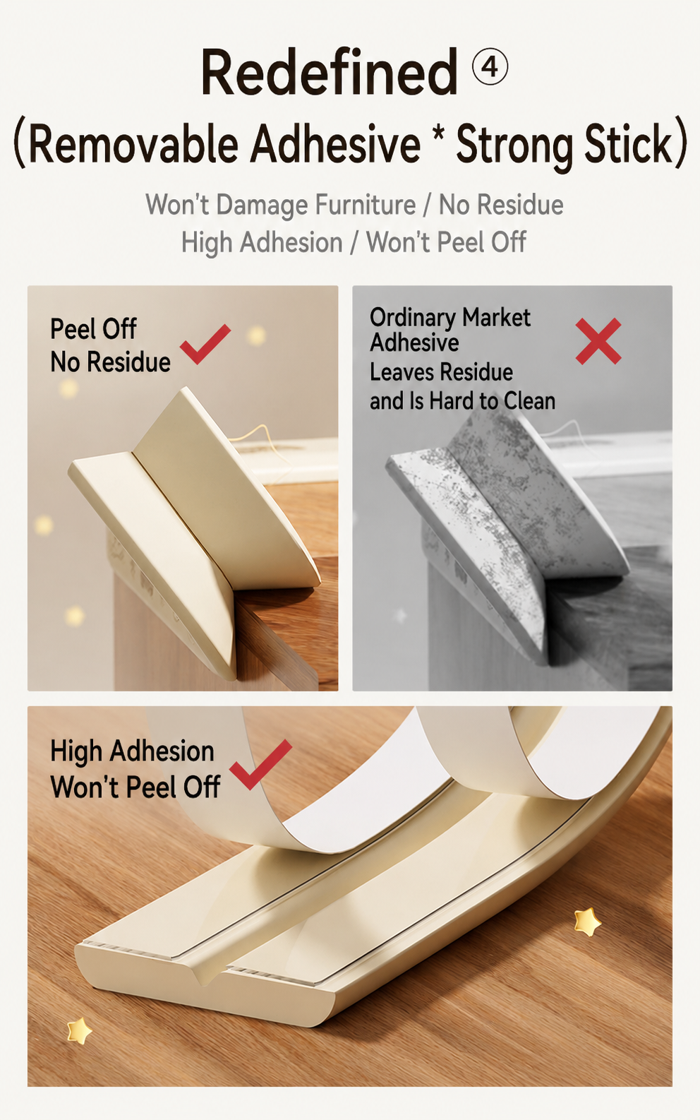 Baby Edge Protector Strip | Soft Anti-Collision Foam Edge Guard | Strong Adhesive Furniture Safety Cushion for Tables, Cabinets & Cribs thumbnail