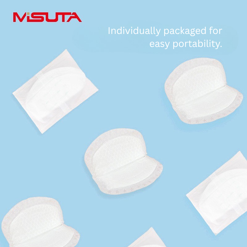 MISUTA Disposable Breast Pads | Ultra-Thin Nursing Pads for Breastfeeding Mothers | Leak-Proof & Highly Absorbent Breastfeeding Pads thumbnail