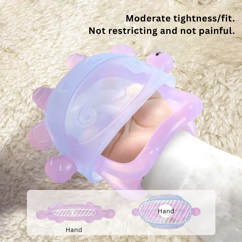 Baby Silicone Teething Glove with Storage Box | Anti-Hand-Biting Teether for Infants | Soft BPA-Free Teething Mitten for Newborn Babies thumbnail