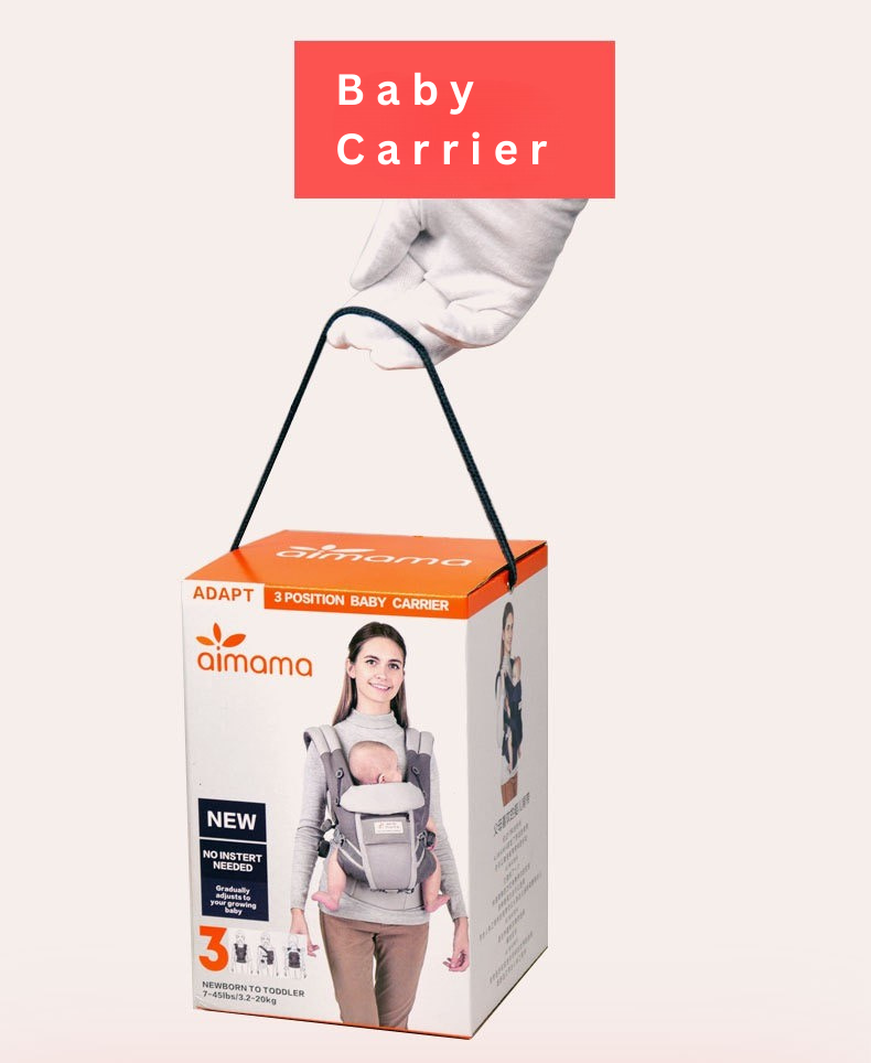 Baby Carrier ergonomic design | Breathable Cotton Mesh Infant Carrier | Adjustable Waist Support | Newborn to Toddler (0-48 Months) thumbnail