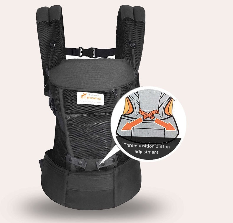 Baby Carrier ergonomic design | Breathable Cotton Mesh Infant Carrier | Adjustable Waist Support | Newborn to Toddler (0-48 Months) thumbnail