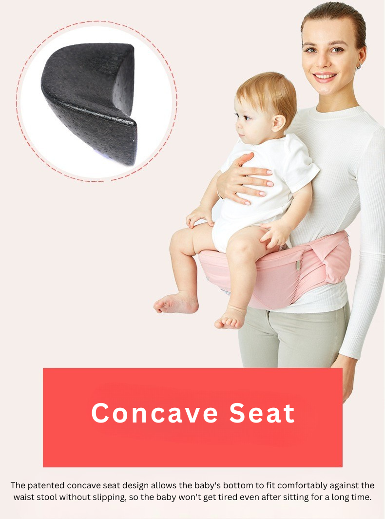 Baby Carrier with Hip Seat 6-Way | AIMAMA | Ergonomic Waist Stool Carrier | Adjustable Infant & Toddler Carrier | 4–48 Months thumbnail