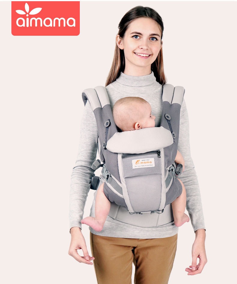 Baby Carrier ergonomic design | Breathable Cotton Mesh Infant Carrier | Adjustable Waist Support | Newborn to Toddler (0-48 Months)