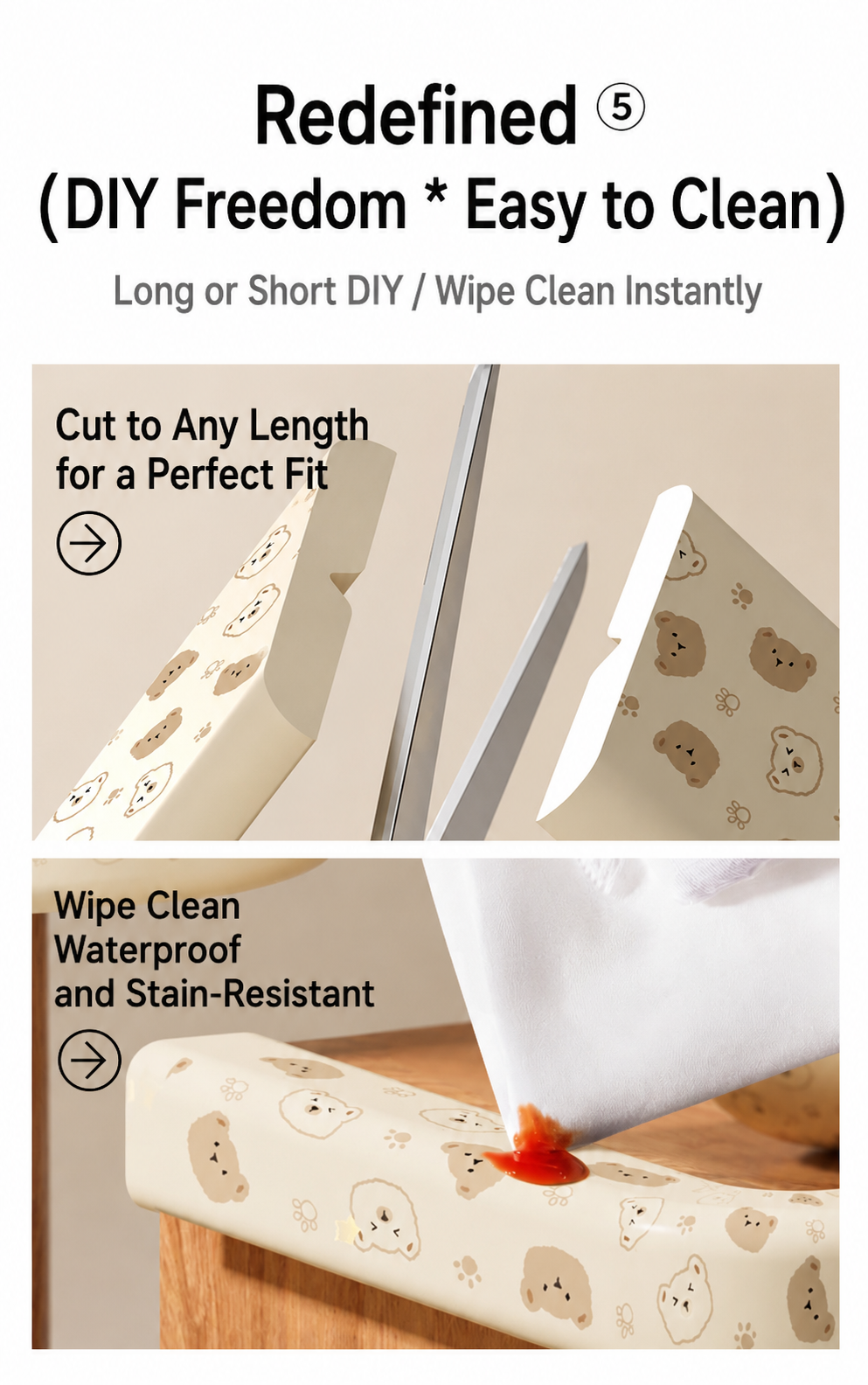 Baby Edge Protector Strip | Soft Anti-Collision Foam Edge Guard | Strong Adhesive Furniture Safety Cushion for Tables, Cabinets & Cribs thumbnail