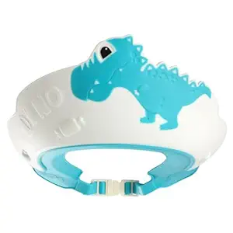 Baby Shower Cap | Adjustable Dinosaur Shampoo Shower Cap | Waterproof Bath Hat for Kids & Toddlers thumbnail