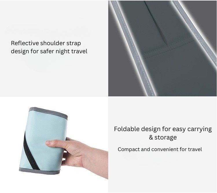 Baby Carrier Portable Sling type | Foldable Oxford Cloth Hip Seat | Anti-Slip Surface | Reflective Shoulder Strap | 5–36 Months | 25kg Capacity thumbnail