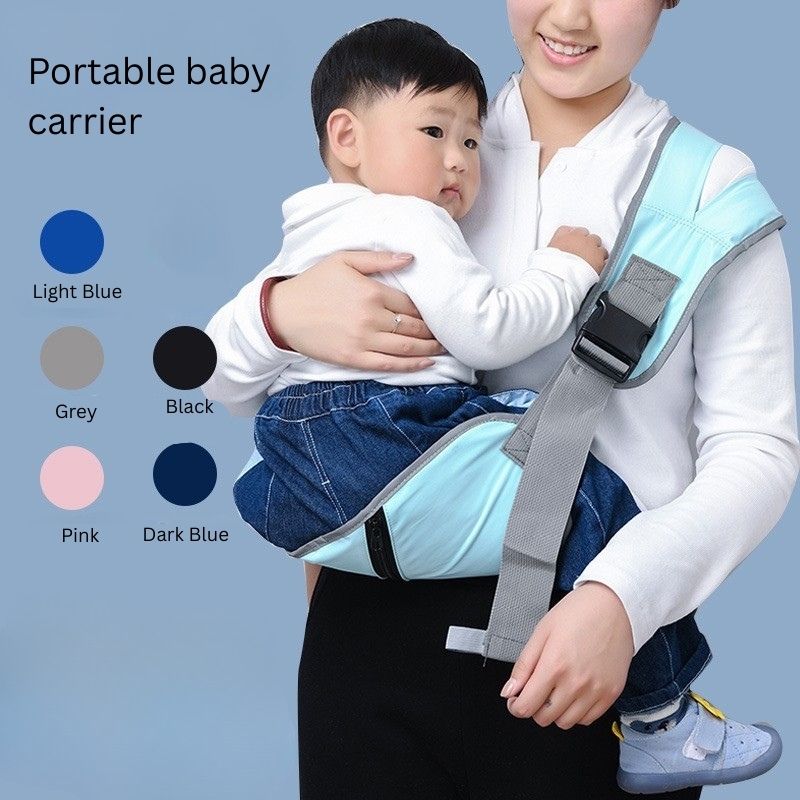 Baby Carrier Portable Sling type | Foldable Oxford Cloth Hip Seat | Anti-Slip Surface | Reflective Shoulder Strap | 5–36 Months | 25kg Capacity thumbnail