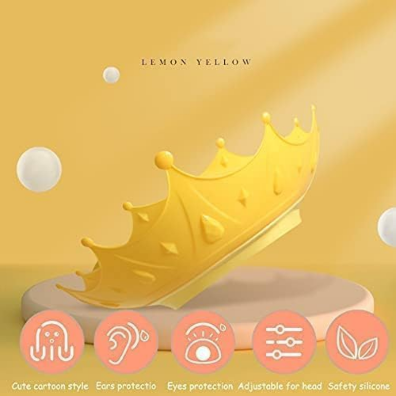 Baby Shower Cap | Adjustable Crown Shampoo Shower Cap | Waterproof Bath Hat for Babies & Toddlers