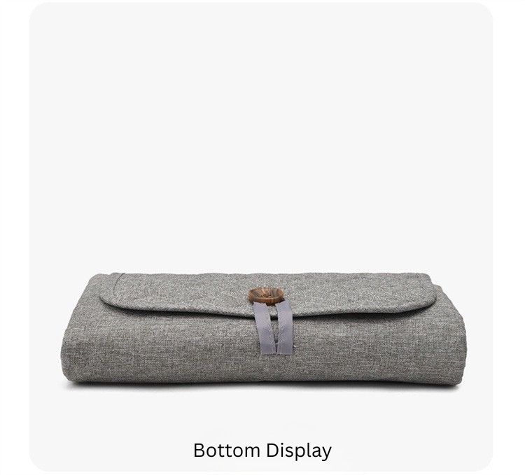 Portable Diaper Changing Pad with Storage Bag | Waterproof Foldable Baby Urine Pad | Class A Cotton Blend | Travel Changing Mat thumbnail