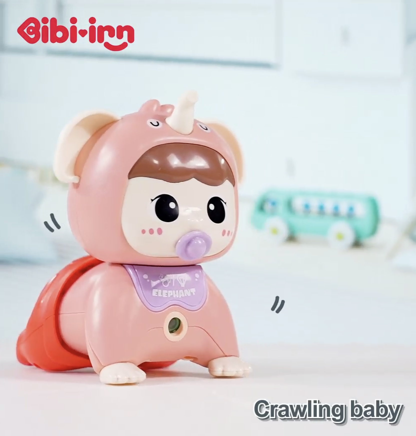 Newborn Crawling Baby Toy – 3-in-1 Musical Projection Crawling Toy with Lights & Music for Kids thumbnail