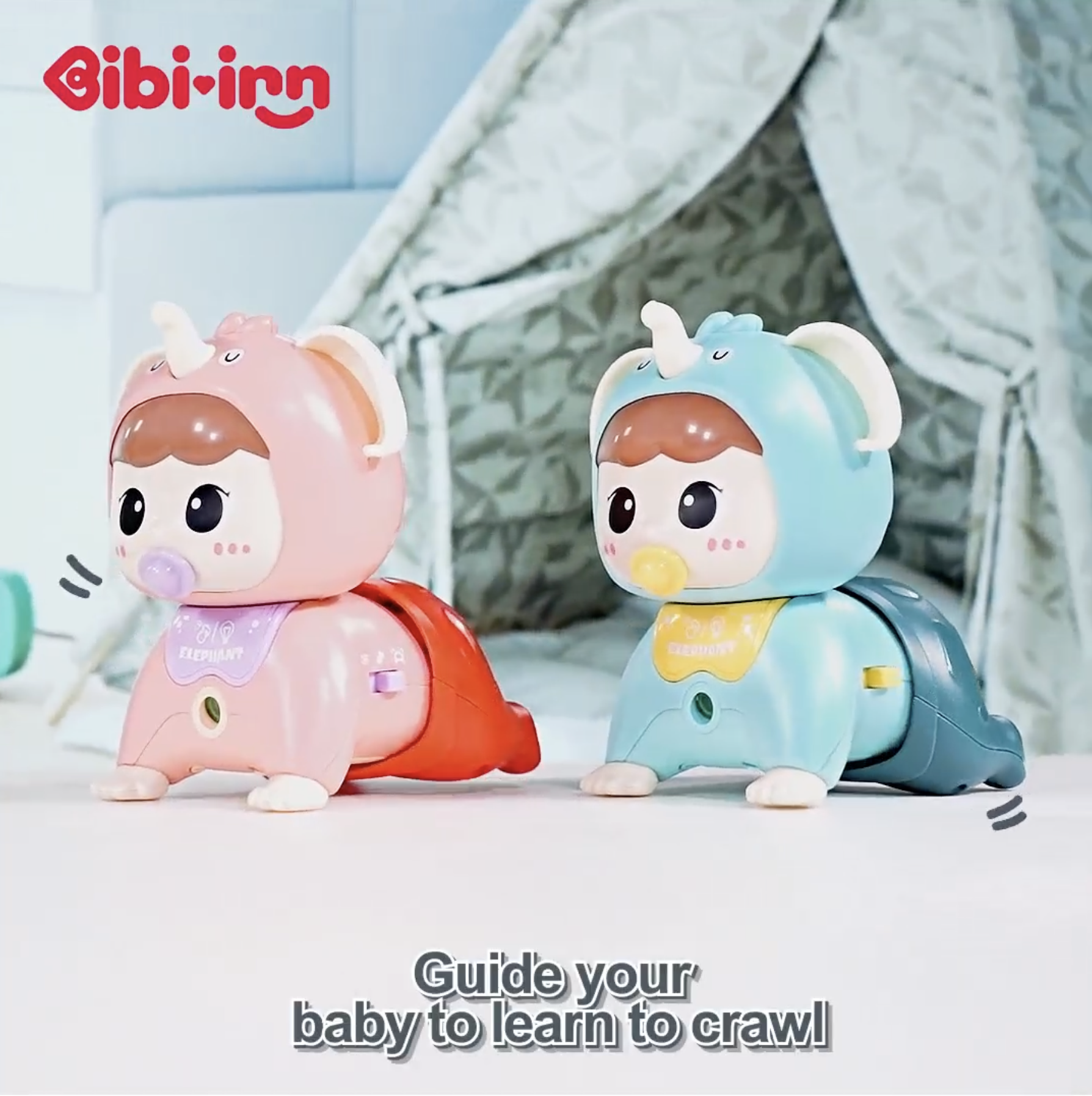 Newborn Crawling Baby Toy – 3-in-1 Musical Projection Crawling Toy with Lights & Music for Kids thumbnail