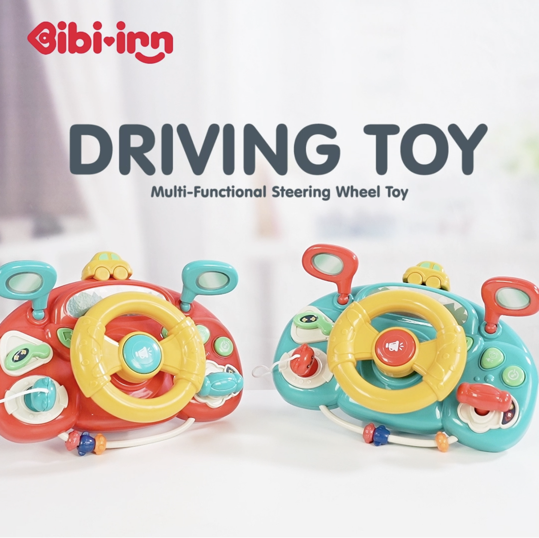 Driving Toy – Multi-Functional Steering Wheel Toy with Lights, Sounds & Music for Kids
