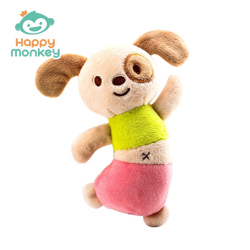 Happy Monkey Dancing Rattle | Baby Hand Rattle Squeaky Toy | Cute Animal Sensory Toy for Infants & Toddlers thumbnail