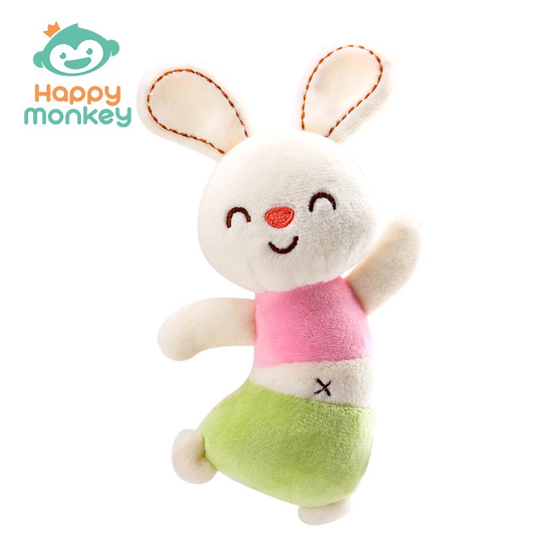 Happy Monkey Dancing Rattle | Baby Hand Rattle Squeaky Toy | Cute Animal Sensory Toy for Infants & Toddlers thumbnail