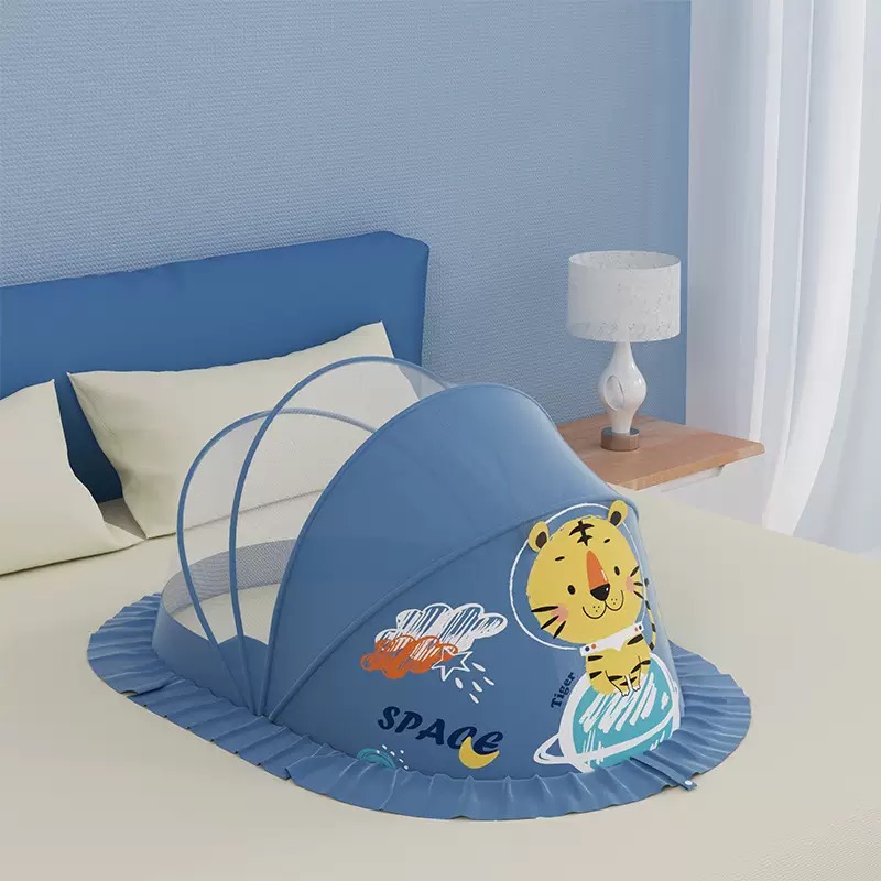 Foldable Baby Mosquito Net | Tool-Free Pop-Up Mosquito Tent | Portable Baby Bed Canopy for Newborns & Infants thumbnail