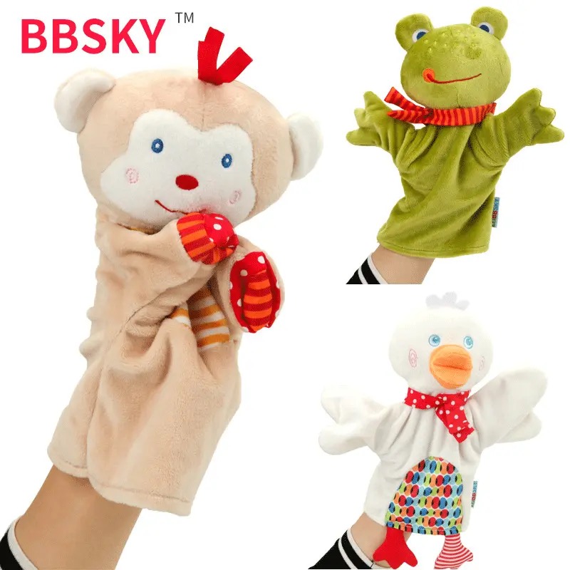 Baby Hand Puppet Toy | Soft Plush Animal Hand Puppet for Babies & Toddlers | Interactive Storytelling & Educational Toy