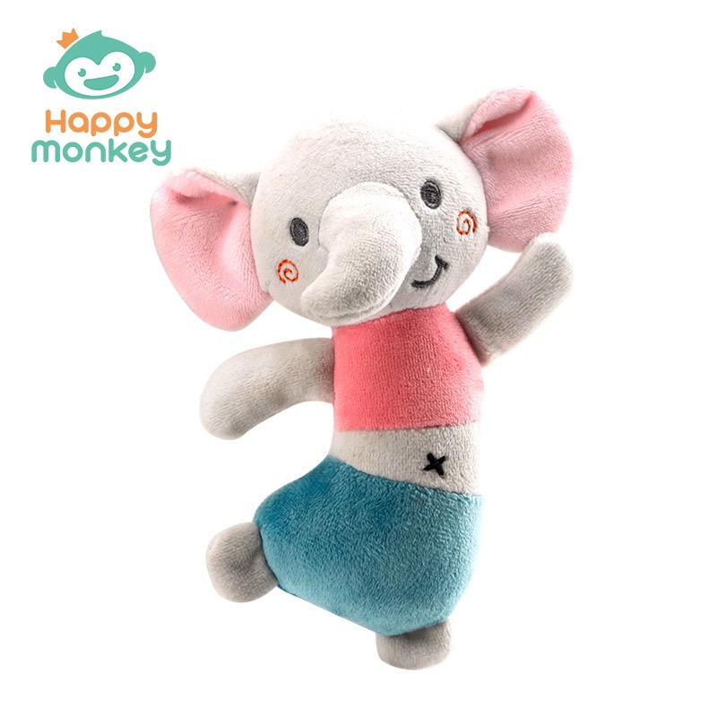 Happy Monkey Dancing Rattle | Baby Hand Rattle Squeaky Toy | Cute Animal Sensory Toy for Infants & Toddlers thumbnail