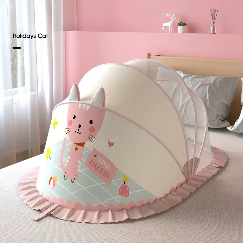 Foldable Baby Mosquito Net | Tool-Free Pop-Up Mosquito Tent | Portable Baby Bed Canopy for Newborns & Infants thumbnail