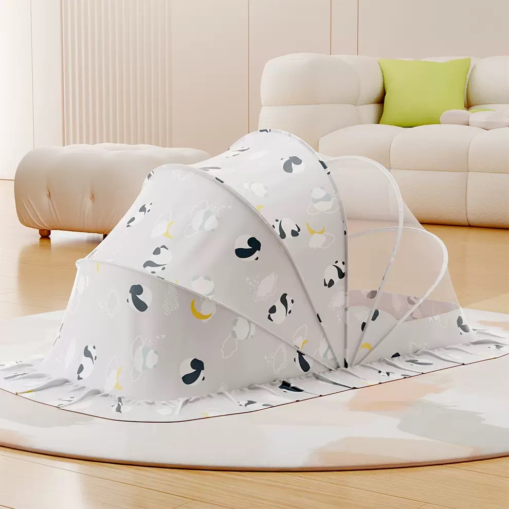 Foldable Baby Mosquito Net | Tool-Free Pop-Up Mosquito Tent | Portable Baby Bed Canopy for Newborns & Infants thumbnail