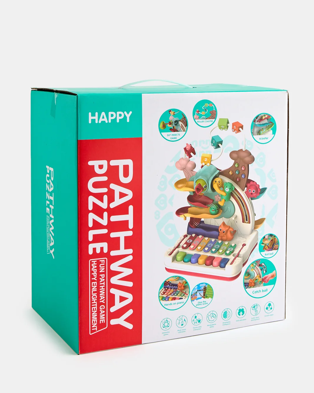 Pathway Puzzle with Xylophone & Piano | Interactive Musical Educational Toy | Fine Motor Skills & Early Learning Activity Board